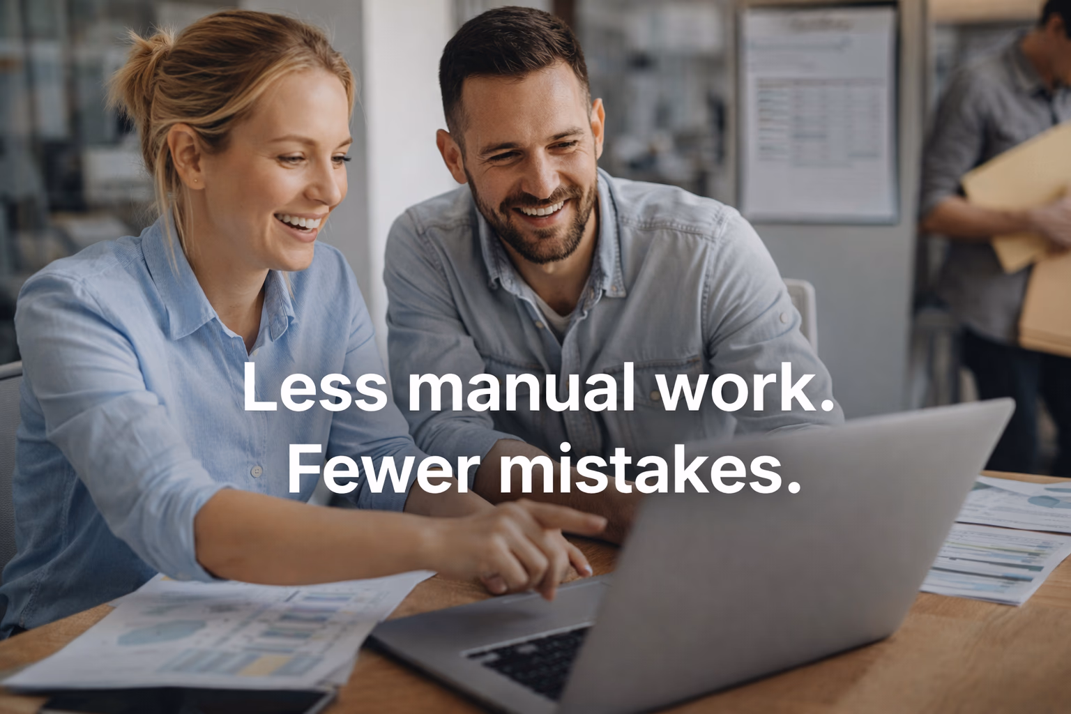 Automated inventory workflows reducing manual data entry